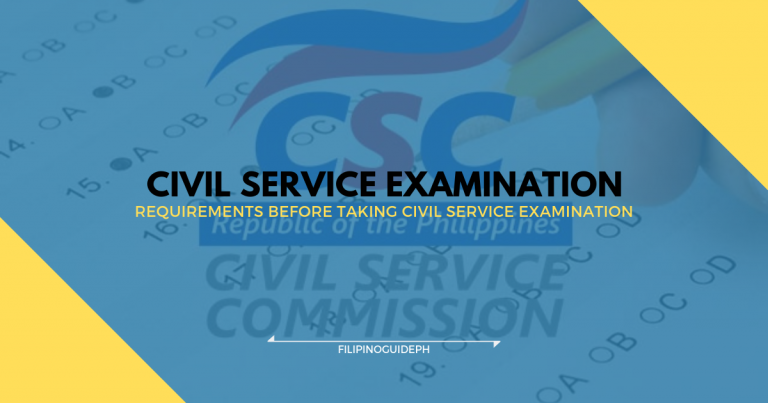 Requirements Before Taking Civil Service Examination