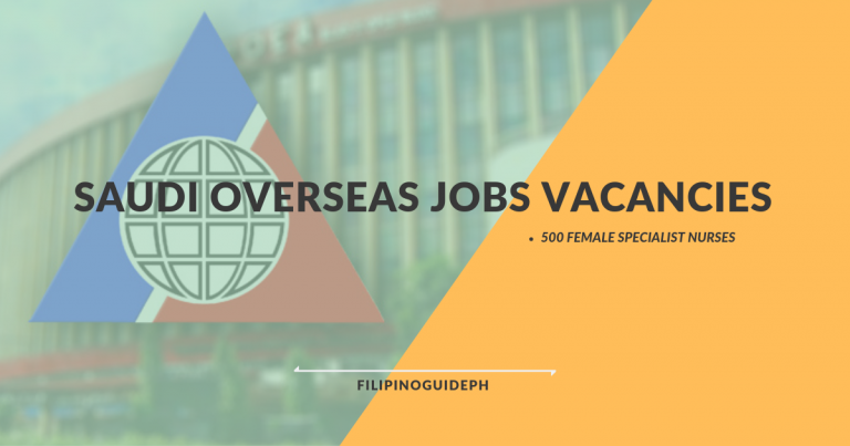 POEA Overseas Jobs Vacancies in Saudi