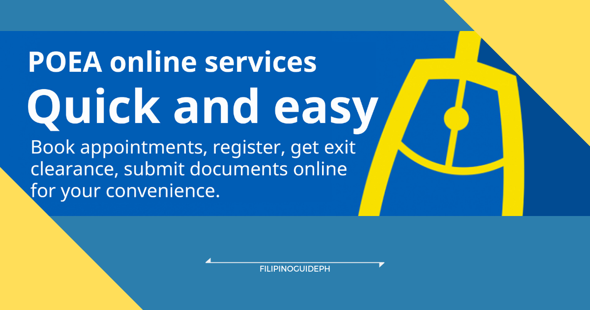 Useful POEA Online Services that Benefits OFWs