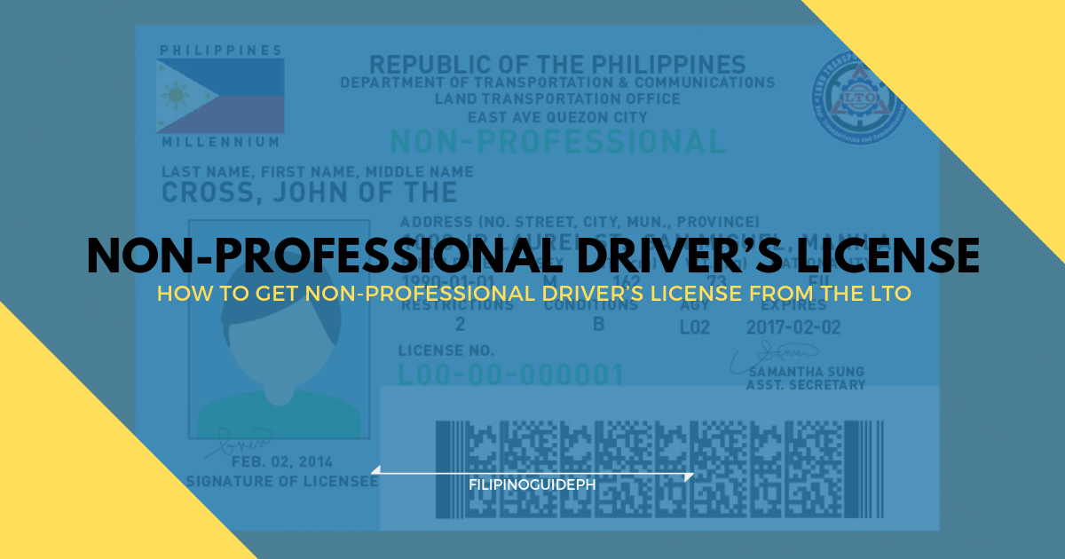 How to Get Non-Professional Driver’s License from the LTO