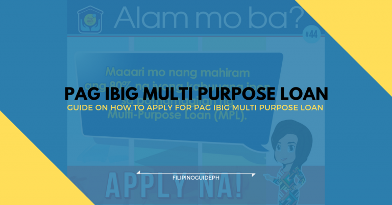 Guide on How to Apply for Pag IBIG Multi Purpose Loan