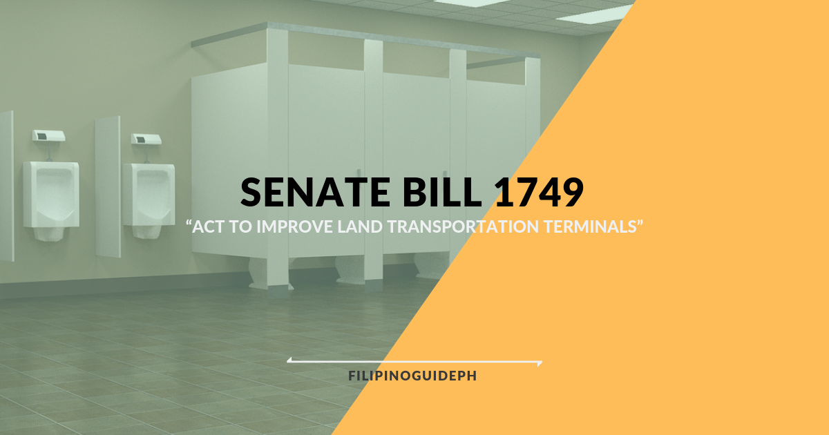 Senate Bill that Requires a Cleaner Land Transportation Terminals with free Internet Access Passed