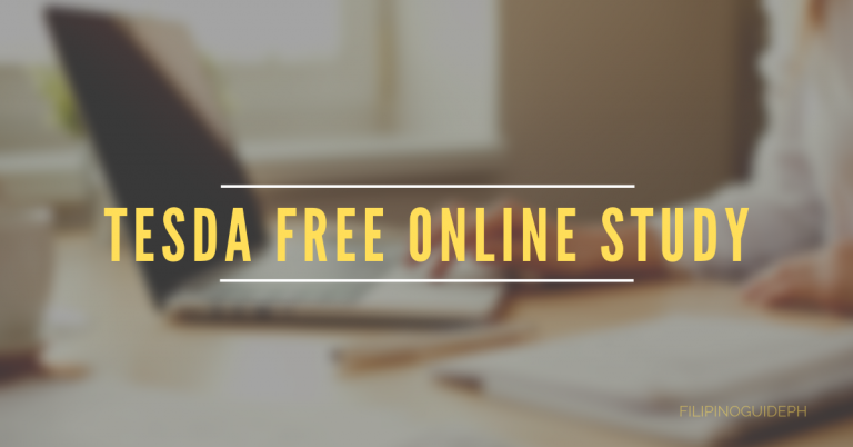 TESDA Offers Online Courses for Free Remote Study