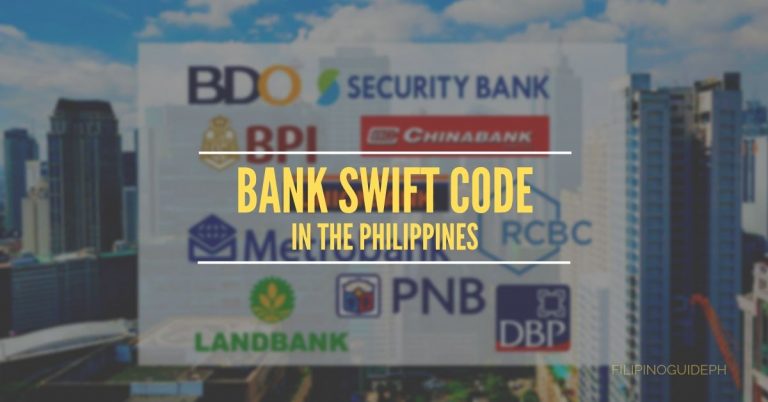 List of Bank Swift Code in the Philippines