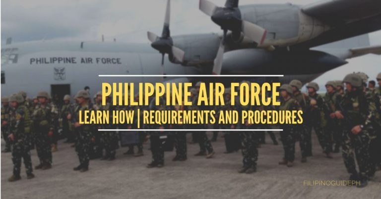 Requirements and Procedures on How to Join the Philippine Air Force