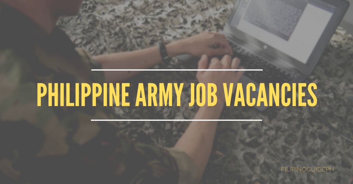 Philippine Army Job Vacancies