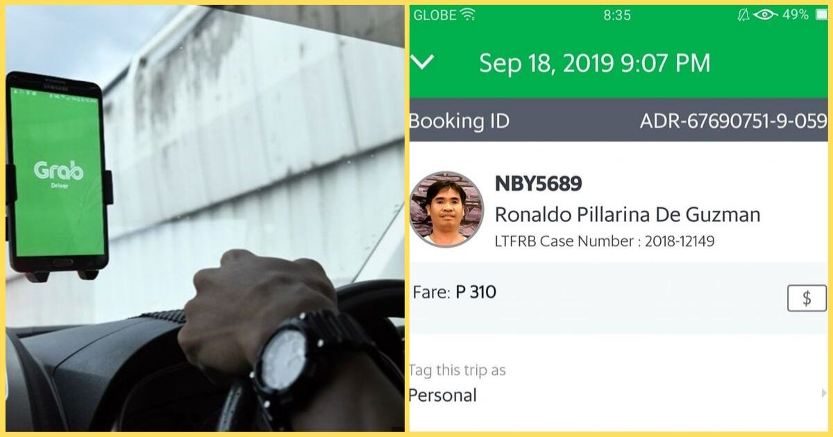 Grab Driver hindi Pinagbayad ang Kanyang Pasahero at Binigyan pa Niya ito ng Pera
