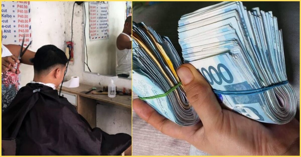 Thrifty Barber’s Wife Surprises Husband During Lockdown After Saving Php217K From His Tips