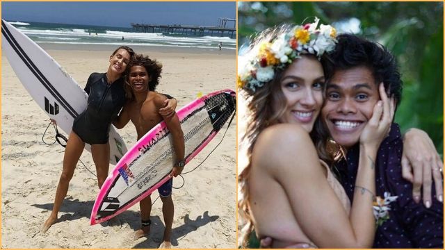 Netizens Astonish as Pinoy Surfer from Siargao Marries His Long Term Australian Girlfriend.