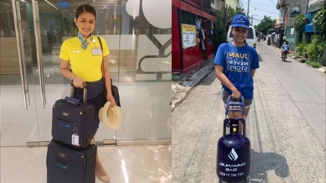 Former flight attendant did not lose hope to fly again and inspired netizens as she ventured into selling LPG