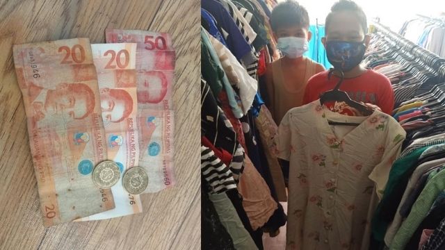 Good Job: Young boys buy their mother a dress from ukay-ukay, as a gift on her birthday