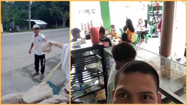 Libreng tinapay ipinamimigay ng isang Bakeshop sa isang Barangay sa Sultan Kudarat, Mindanao