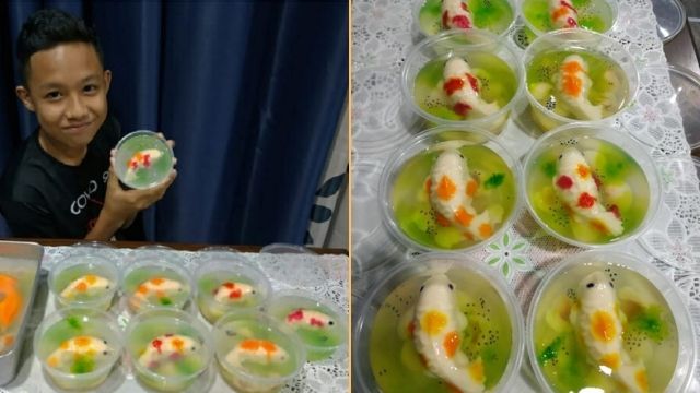 Pudding na kahawig ng isdang Koi, naging viral pagkatapos ibinahagi ng isang ina ang mga ingredients na ginamit