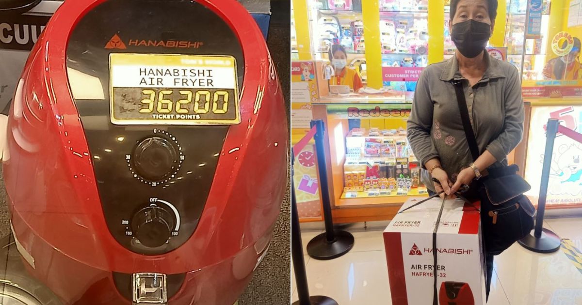 Senior Citizen trending sa kakaiabang libangan nito at pagkapanalo ng Air Fryer sa isang Arcade Center