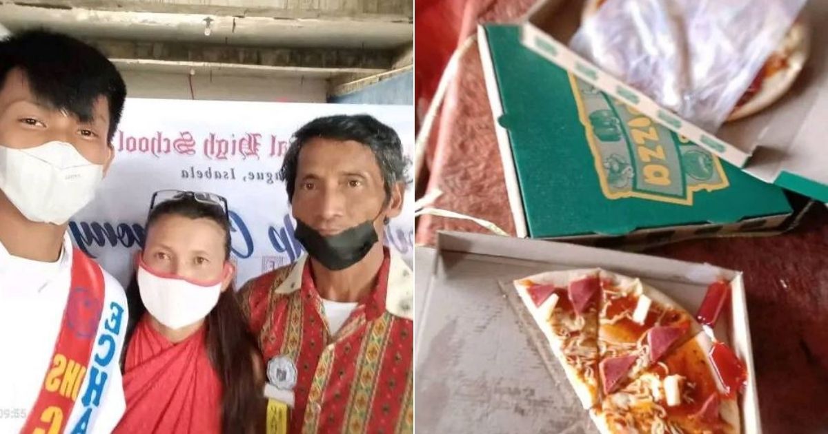 Umantig sa Netizens ang pagdiriwang ng isang pamilya, isang kahong Pizza sapat na para ipagdiwang ang Moving Up Ceremory ng isang estudyante