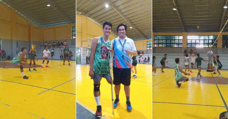 Pinarangalan sa pagpapakita ng husay at tibay ng loob, ang 18-anyos na volleyball player na may kapansanan